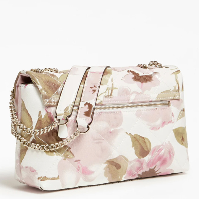 Sac Bandoulière Billy Bag Floral - Toile Et Cuir, Bretelle Détachable - Neuf Avec étiquettes