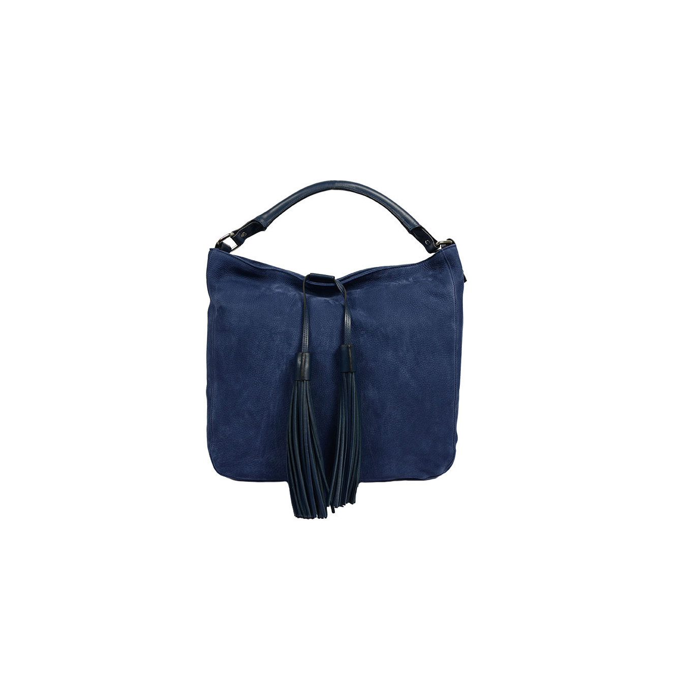 Berthille Hermine Shopping Bag Nubuck Leather Marine