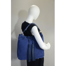 Berthille Hermine Shopping Bag Nubuck Leather Marine