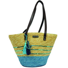 Les Tropéziennes AUD11 Turquoise Tote Bag