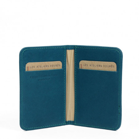 Ateliers Fourès Baroudeuse Card Holder B11 Turquoise