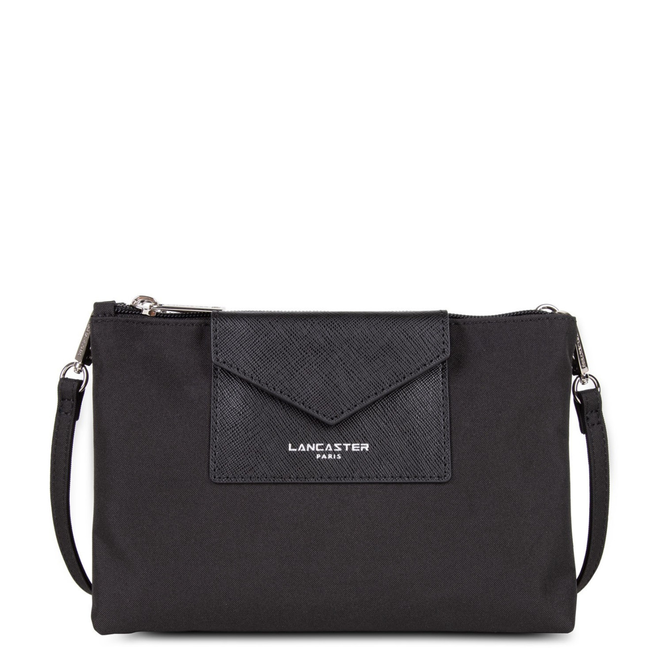 Lancaster Smart Kba Small Trotter Bag 2 Compartments 516-27 Black