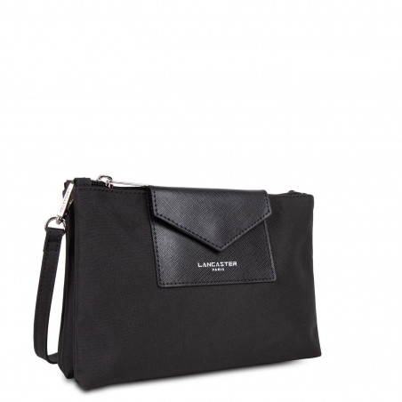 Lancaster Smart Kba Small Trotter Bag 2 Compartments 516-27 Black