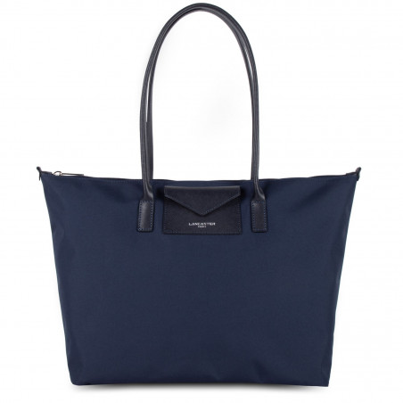 Lancaster Smart Kba Large Shoulder Tote Bag 516-31 Navy Blue