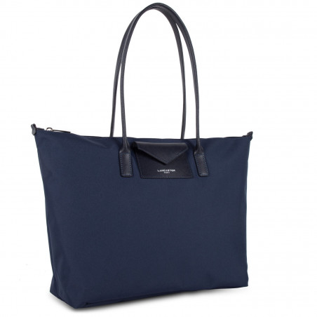 Lancaster Smart Kba Large Shoulder Tote Bag 516-31 Navy Blue