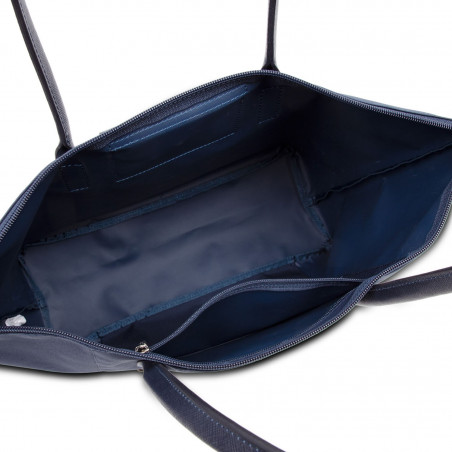 Lancaster Smart Kba Large Shoulder Tote Bag 516-31 Navy Blue