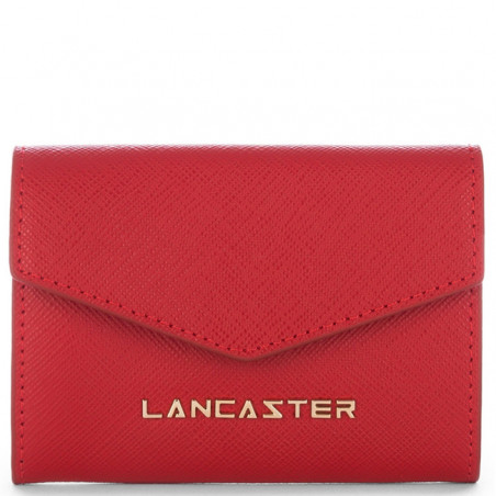 Lancaster Saffiano Signature Coin Purse 127-01 Red