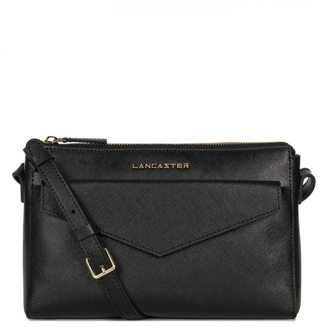 Lancaster Saffiano Signature Trotter Leather Bag 527-18 Black