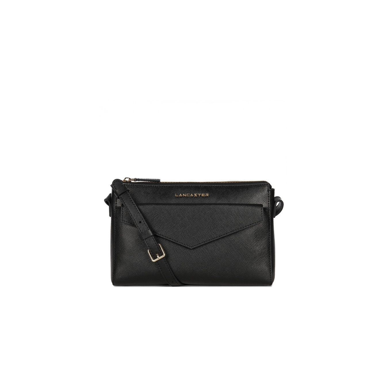 Lancaster Saffiano Signature Trotter Leather Bag 527-18 Black