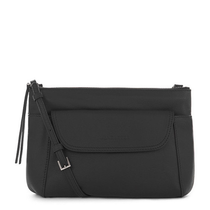 Lancaster Soft Vintage Nova Clutch and Crossbody Bag 578-24 Black