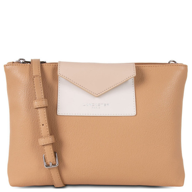 Lancaster Maya Crossbody Pouch 517-27 Natural-Cream and Nude Light