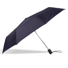 Isotoner Men's Automatic Folding X-TRA Solid Navy Umbrella