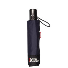Isotoner Men's Automatic Folding X-TRA Solid Navy Umbrella