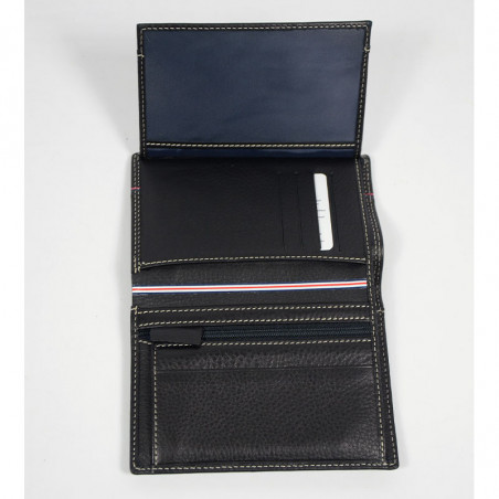 Serge Blanco Vancouver 3-Pocket Wallet VAN21019 Black