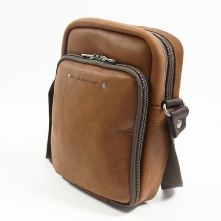 Fourès Workshops Baroudeur Double Compartment Pouch Tan