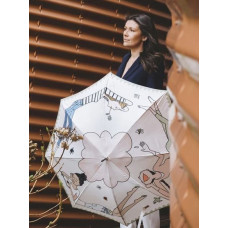 Piganiol Collaboration Women's Manual Stick Umbrella Kanako PG41651