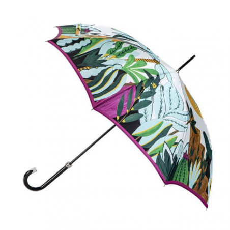 Piganiol Nouvel Eden Parapluie Long Femme Canne Manuel PG41621 Jardin D'Eden