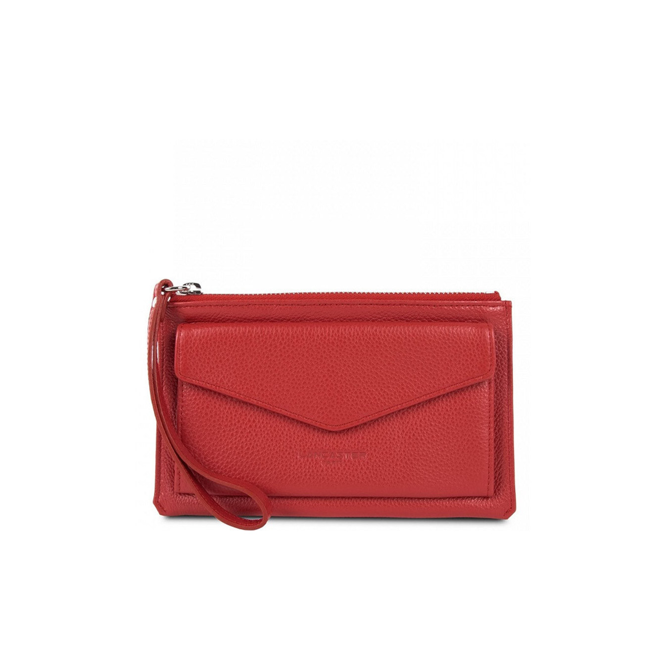 Lancaster Foulonne PM Leather Pouch 170-26 Red