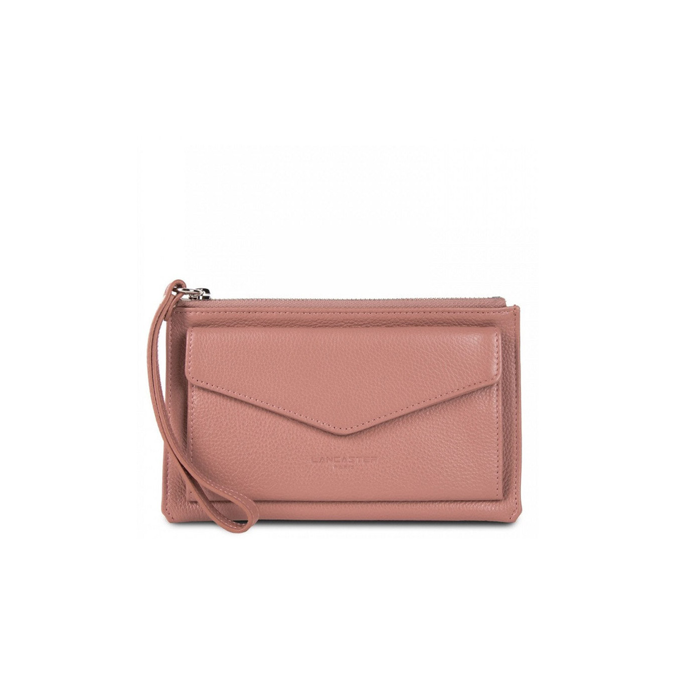 Lancaster Foulonne PM Pochette Cuir 170-26 Rose Cendre