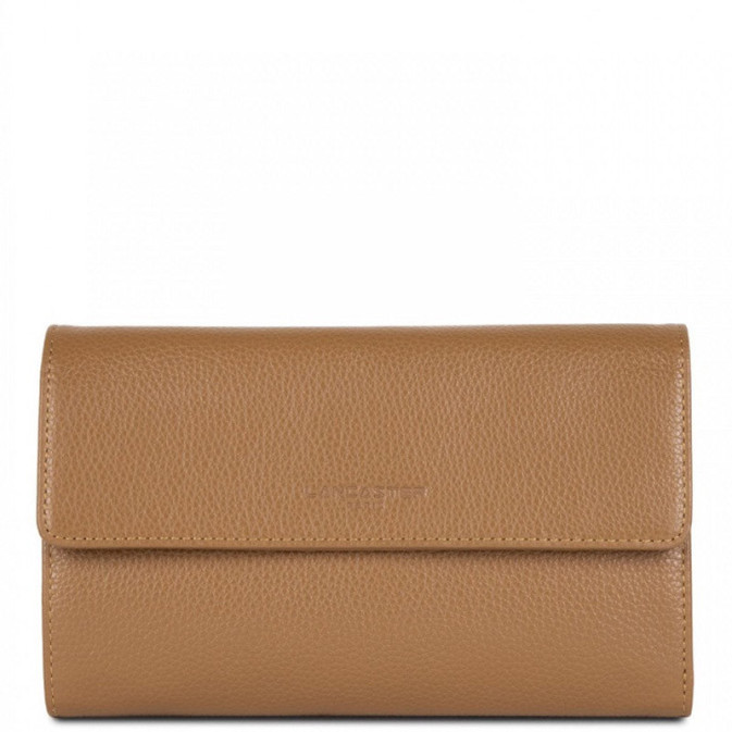 Lancaster Foulonne Double Companion Wallet 170-22 Camel