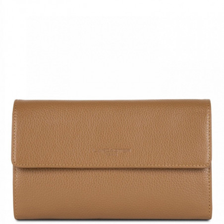 Lancaster Foulonne Double Companion Wallet 170-22 Camel