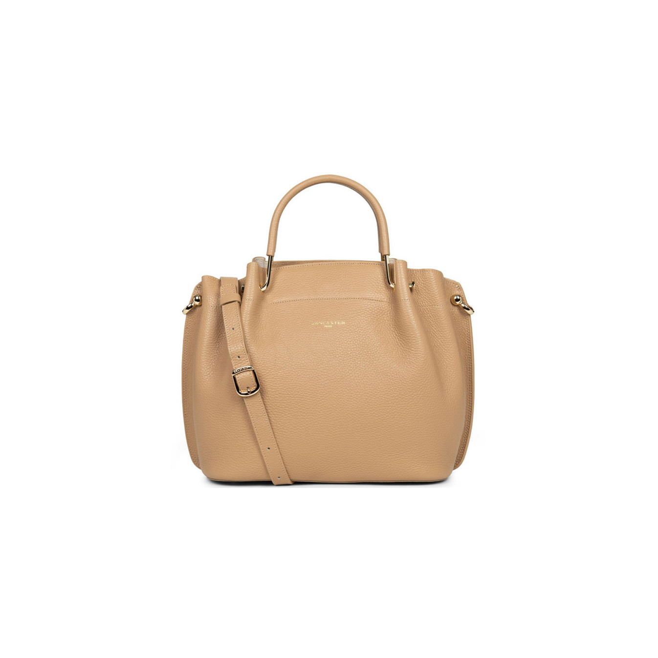 Lancaster Foulonne Double Large Handbag Louisa 470-19 Natural In Beige