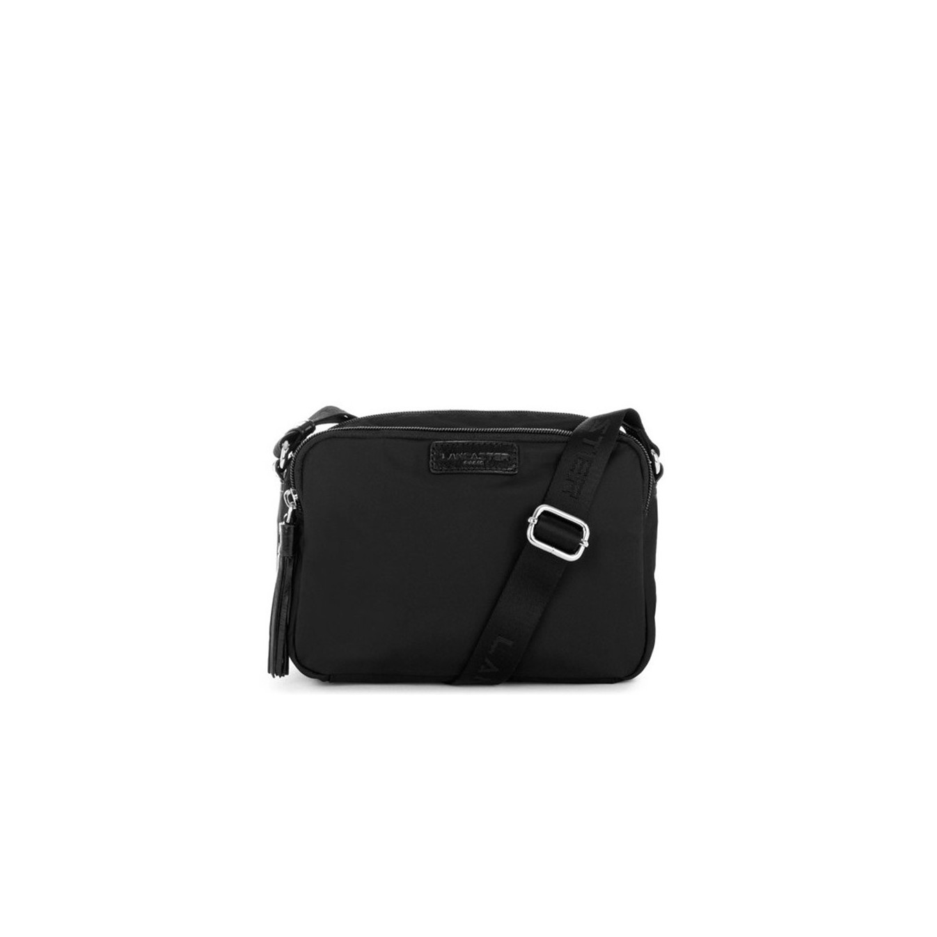 Lancaster Basic Pompon Crossbody Bag 514-43 Black