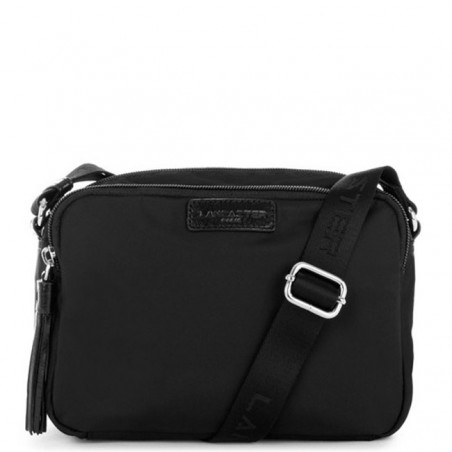 Lancaster Basic Pompon Crossbody Bag 514-43 Black