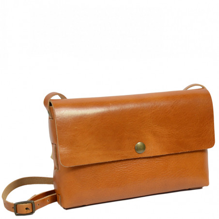Yolète Andy Pouch Bag Primavera Cognac Leather