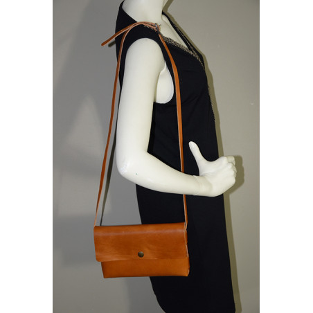 Yolète Andy Pouch Bag Primavera Cognac Leather