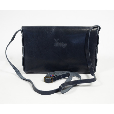 Yolète Andy Pouch Bag Leather Primavera Navy
