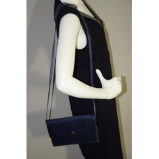 Yolète Andy Pouch Bag Leather Primavera Navy