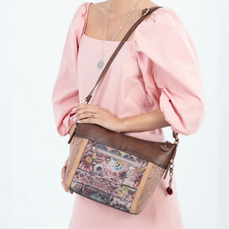 Sac Bandoulière Anekke Multicolore - Petit Sac Crossbody, Bandoulière Réglable, Plusieurs Poches