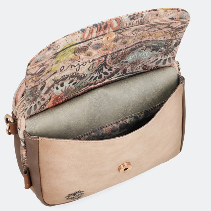 Sac à Bandoulière Femme Gold Coast à Motifs Fleuris Multicolore - Neuf Avec étiquettes - Taille Medium
