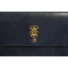 Yolète Andy Scarf Pouch Jewelry Scarab Leather Primavera Navy
