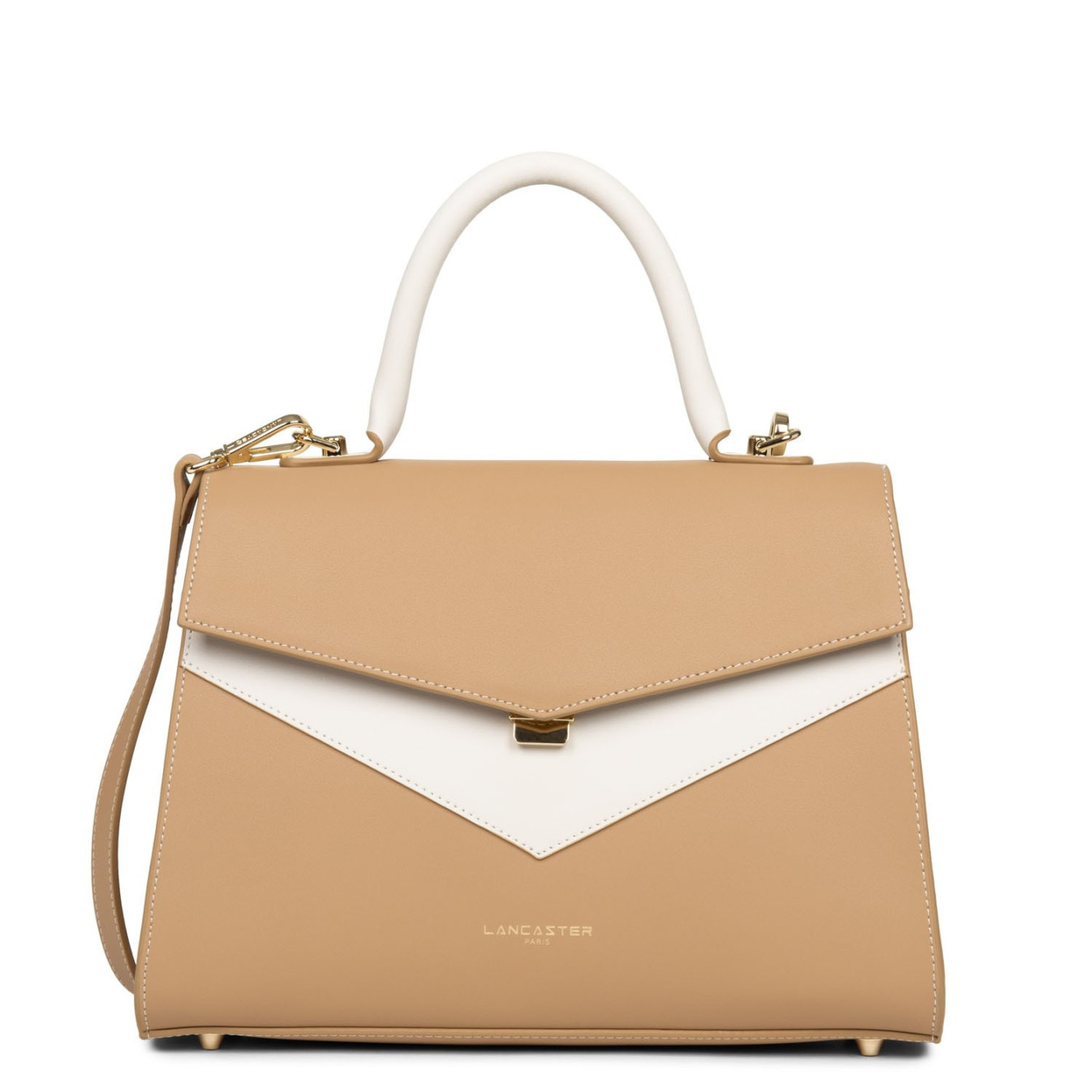 Lancaster City Handbag Leather 528-75 Natural Cream