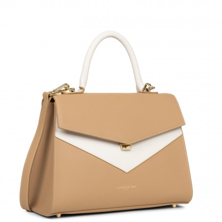 Lancaster City Handbag Leather 528-75 Natural Cream
