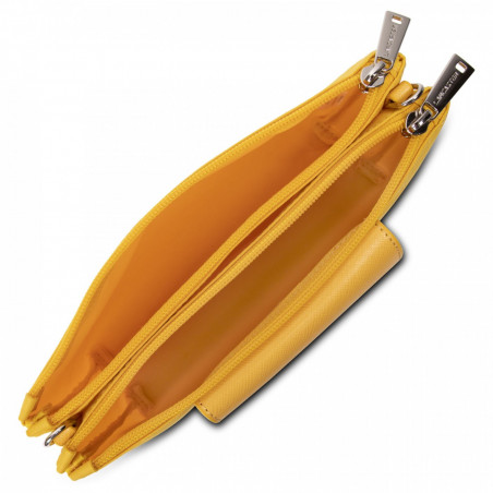 Lancaster Smart Kba Small Trotter Bag 2 Compartments 516-27 Yellow