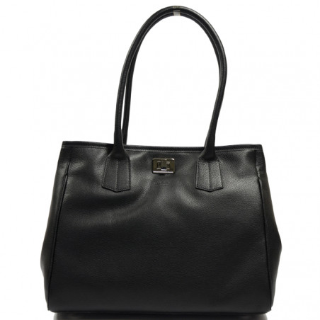 Berthille Elisa Shopping Bag Grain Black