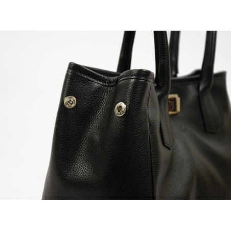 Berthille Elisa Shopping Bag Grain Black