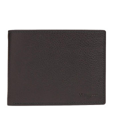 Le Tanneur Charles 2-Flap Grainy Leather Wallet Black