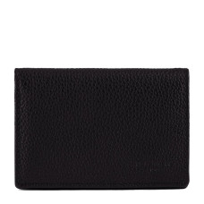 The Tanner Charles Card Holder Grainy Leather Black