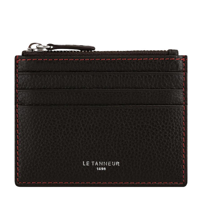 Porte-cartes Vintage LE TANNEUR - Couleur Havane - Années 1970 - Occasion Pour Homme