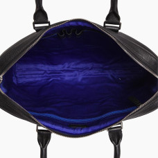 Le Tanneur Charles Porte Documents 14" Cuir Grainé Noir