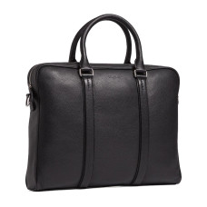 The Tanner Charles Document Holder 14" Grained Leather Black
