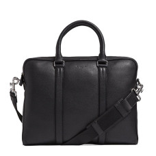 The Tanner Charles Document Holder 14" Grained Leather Black