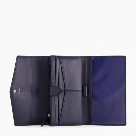 Le Tanneur Charlotte Wallet and Cheque Holder Twilight
