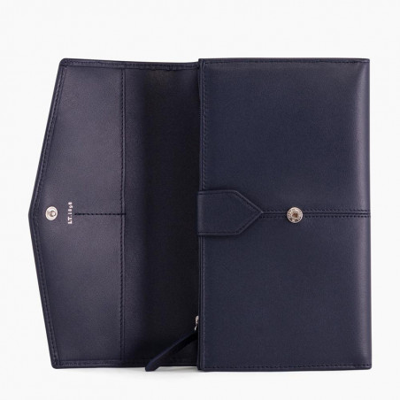 Le Tanneur Charlotte Wallet and Cheque Holder Twilight