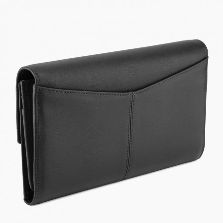 The Tanner Charlotte Wallet and Checkbook Cover Black