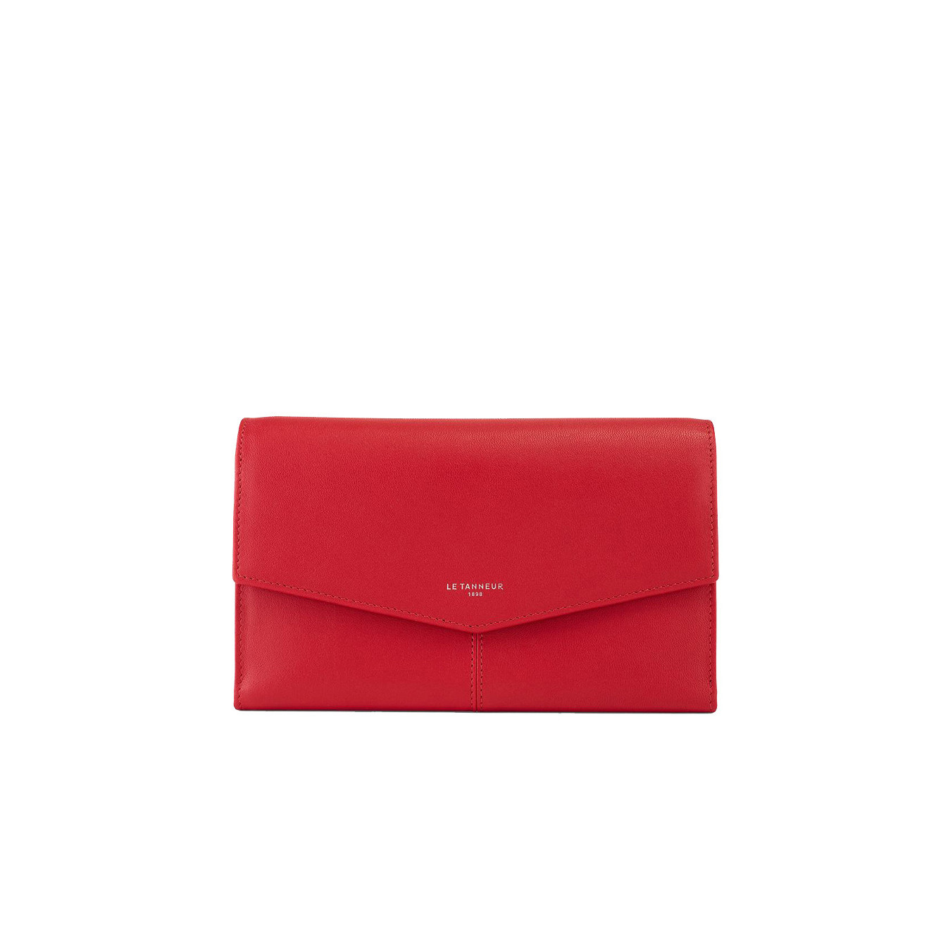 Le Tanneur Charlotte Wallet and Cheque Holder Grenat